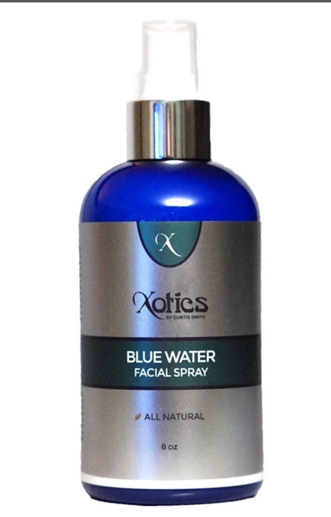 Blue water facial spray